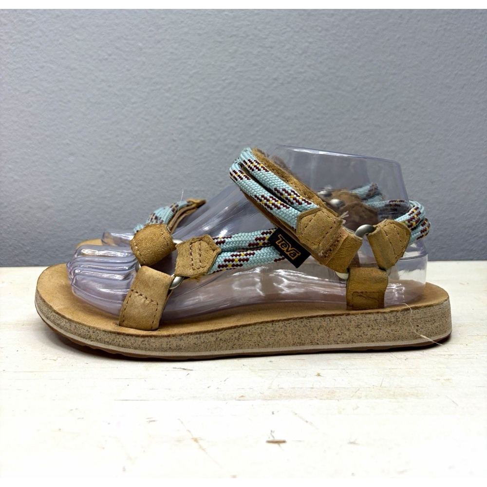 Teva Brown Leather Universal Rope Sandals Size 7